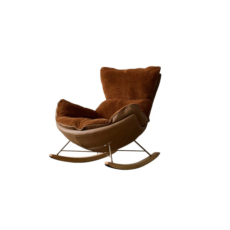 Chaise berçante de luxe Home Light, Brun