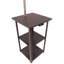 58" Squared Sofa Side Shelves Table Lamp W/ Power Station (1.14/14.96)