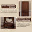 74.8"American-style solid wood floor-standing dressing mirror