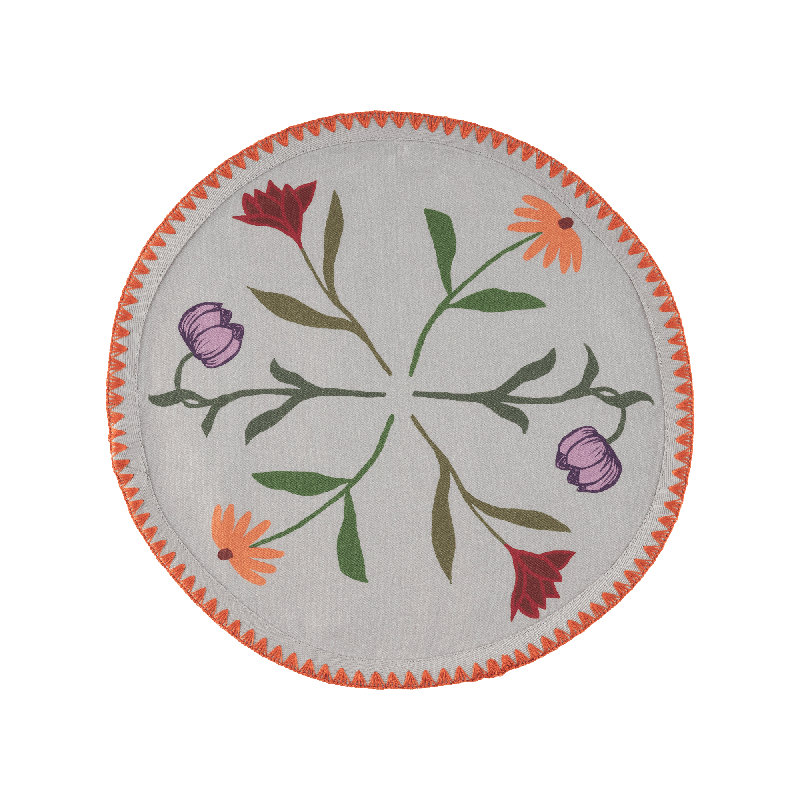 6 Round Placemats Picnic on the Meadow