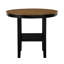 Ensemble 5 pièces de table de salle à manger à hauteur de comptoir 4 chaises 4 tons noir et brun rustique contemporain