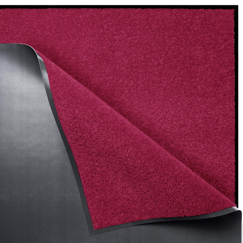 Boothe Doormat, Dirt Trapper Mat, Mat, Door Mat, Entrance, 0.7cm H x 80cm W x 120cm D, Red