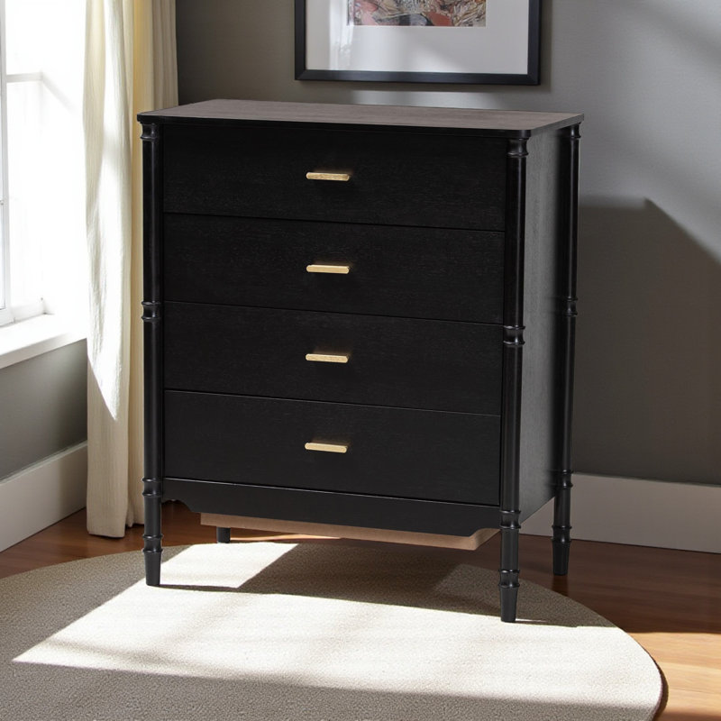 Commode 4 tiroirs avec rangement vertical Torino