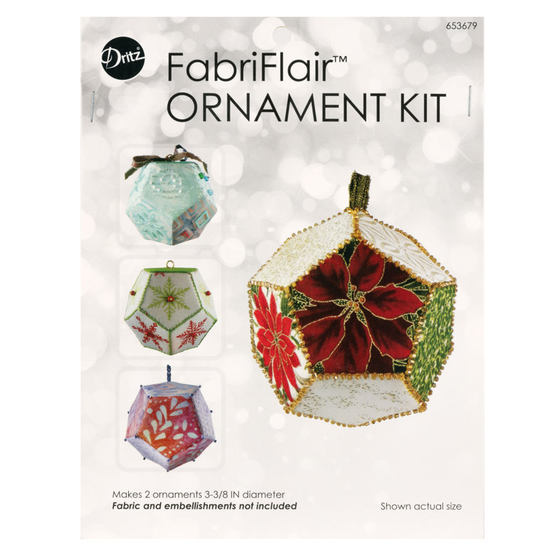 Ensemble d'ornement FabriFlair à motif de sphères Brio, diamètre de 3/3 / 8 po