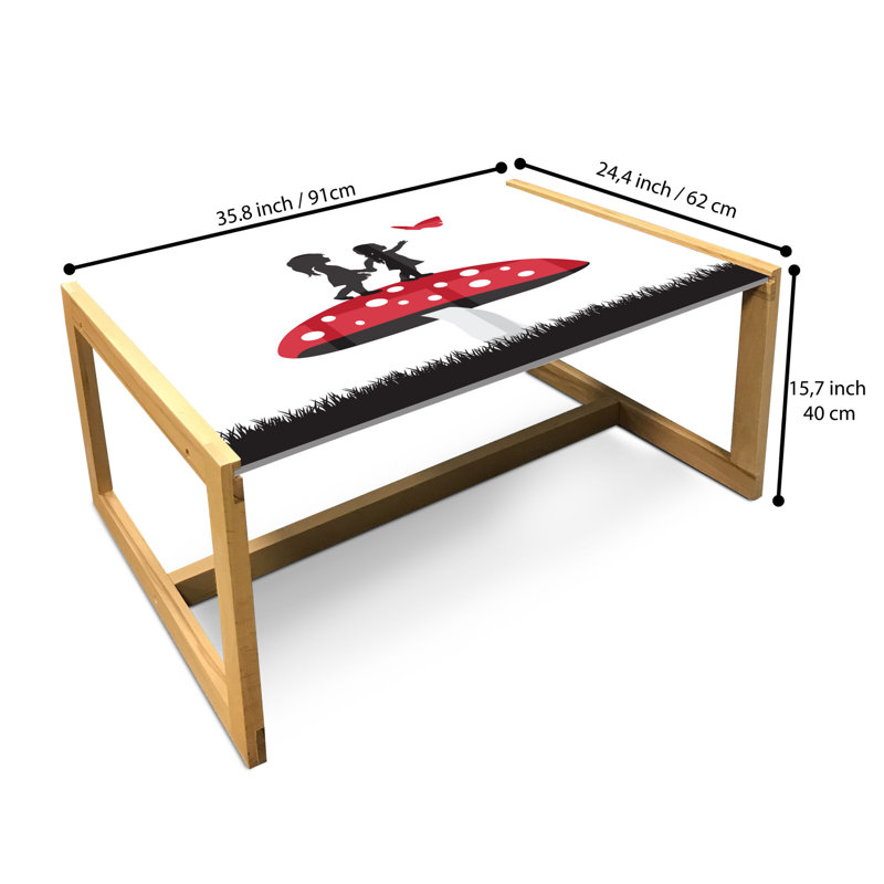 Jaclin Sled Coffee Table, 90cm H x 62cm W x 40cm D