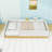 Twin Size Upholstered Platform Bed with Storage Bags and Sturdy Wood Frame