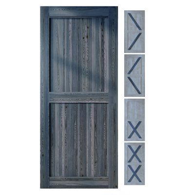 5-IN-1 Design Color Solid Pine Wood Unassembled Door Only