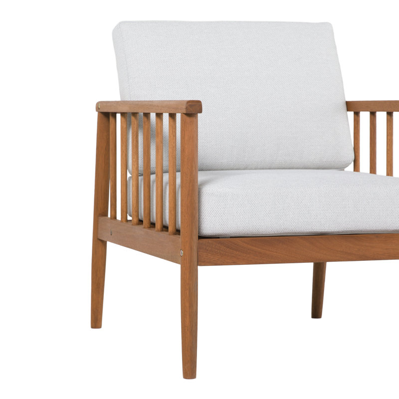Eucalyptus Outdoor Lounge Chair, Brown