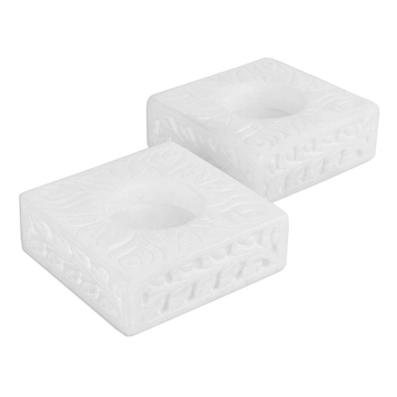 1'' H Stone Tabletop Tealight Holder