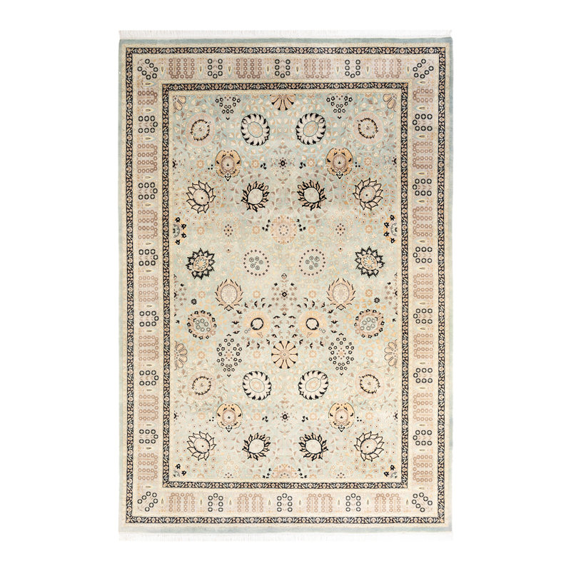 Classic One-of-a-Kind 6' 3" x 9' 1" Hand Knotted Area Rug