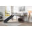 Tisbury Twin Loft Bed with Slide In Sandy Black