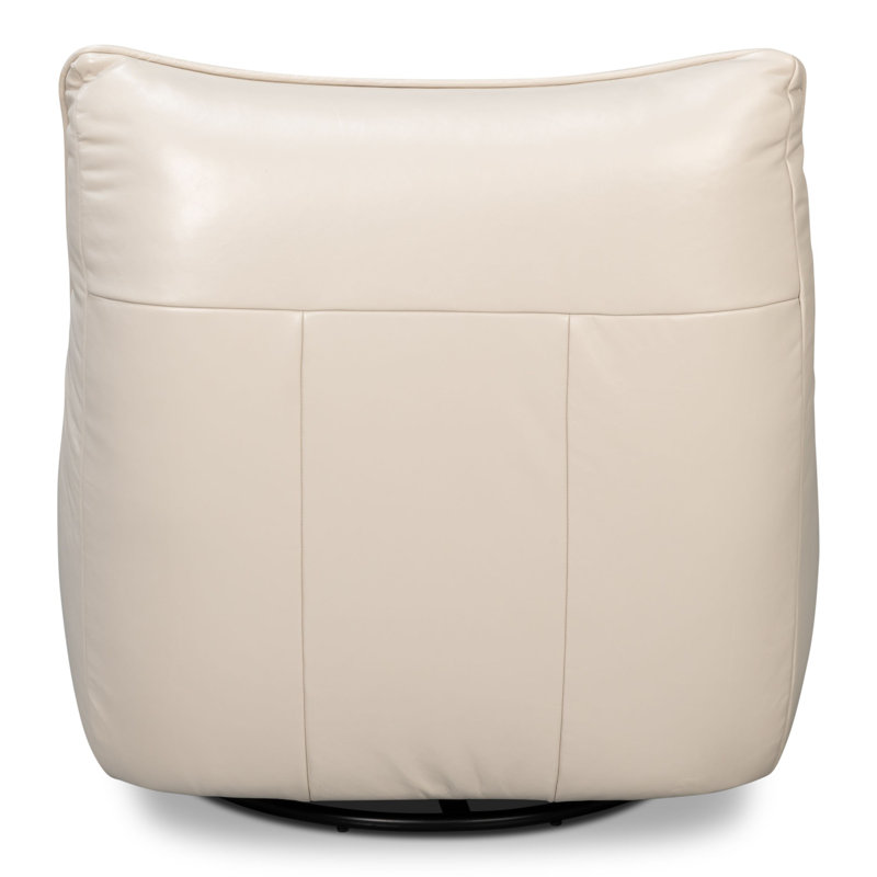 Kennett Swivel Armless Chair, Crystal White