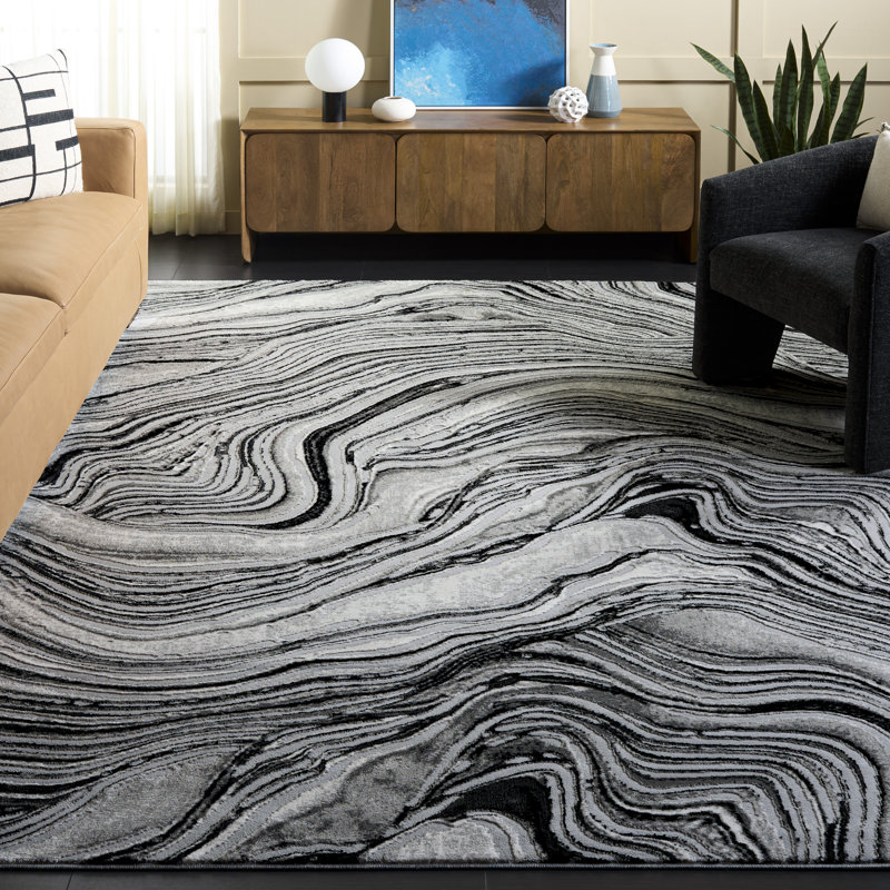 Tapis abstrait Meadow 500 Performance, Rectangle 8 pi x 10 pi