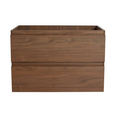 30" Wall-Mounted Bathroom Vanity, 2-Soft Close Drawers