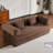 4-in-1 Convertible Compressed Sleeper Sofa Bed, Skin-Friendly Corduroy Fold Out Couch with 33D High Density Sponge, Reinforced Metal Frame No Assembly Sofa in a Box for Small Apartment-121416301-129588361
