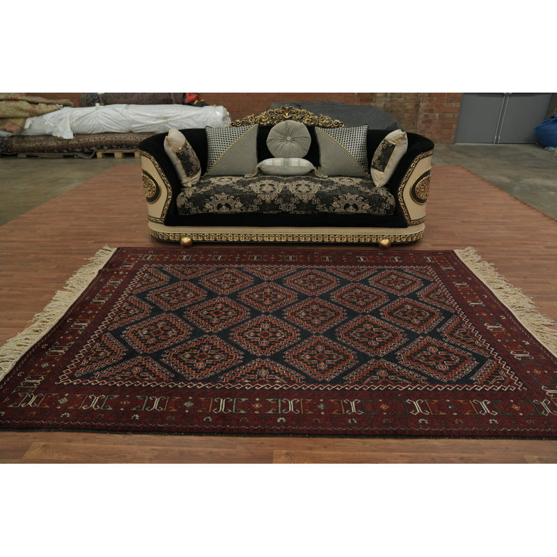 Tapis traditionnel traditionnel fabriqué à la main 7 x 9