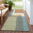 Machine Washable Indoor/Outdoor Chantille ACN2400 Abstract Rug-1192061522