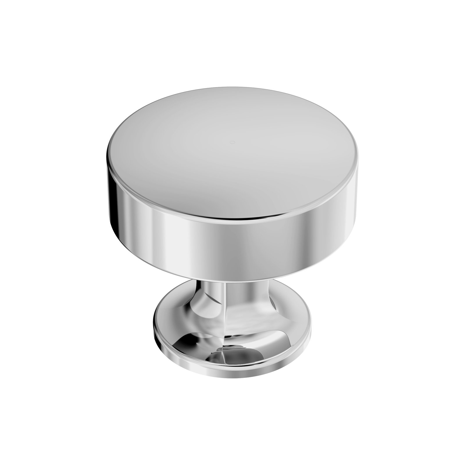 Everett Cabinet Knob, Polished Chrome, 1.3125"
