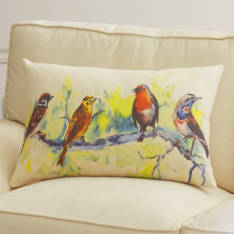 Cotton Reversible Throw Pillow