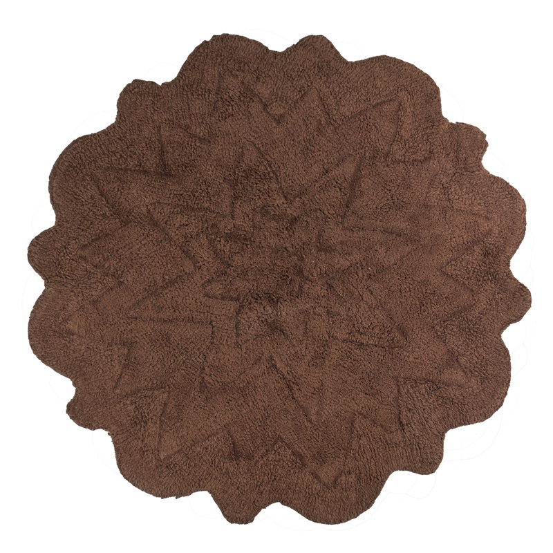 Nava Non-Slip Bath Rug, Brown