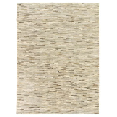 Natural Hide Cowhide Geometric Indoor Rug