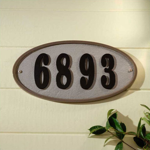 Oval Wall Plaque, Sandstone, Yes