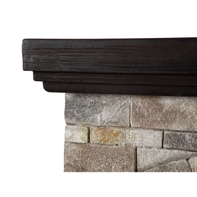 36" Electric fireplace, Gray