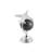 Aluminum Metal World Map Airplane Educational/Geographic Earth Silver Globe