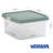 Wham Clip 9L Square Plastic Storage Boxes with Secure Clip Lock Lids. L:29 x W:29 x H:15.5cm Clear/Stone/Slate Grey-138530629
