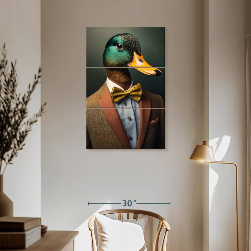 Portrait d'un canard Brampt, H 57 po x l 36 po