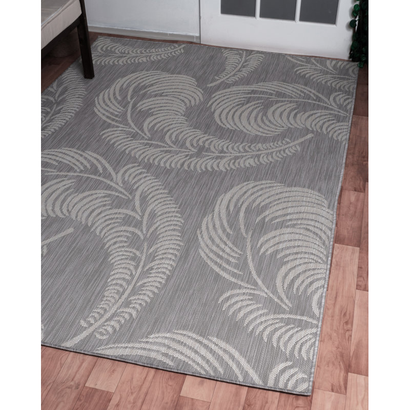 Tapis d'intérieur Leemichael Feathers, Rectangle 7 pi 10 po x 10 pi 2 po