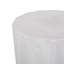 Table basse d'extérieur en béton léger - Style moderne, fabrication, l 15,75 po x P 15,75 po, H 18,49 po, blanc antique, moderne, polyvalent, sans assemblage, fabrication