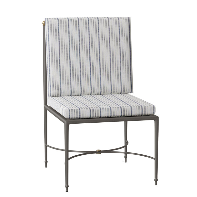Roma Patio Chair with Cushions, No Welt, Perigold Caper Onyx
