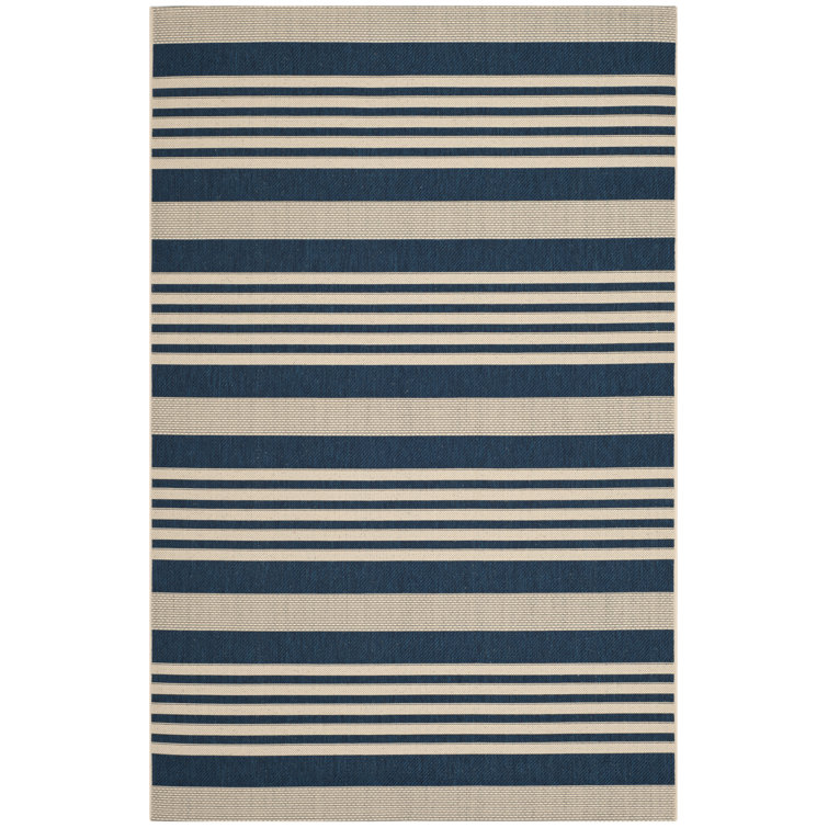 Camellia Navy/Beige Indoor/Outdoor Rug
