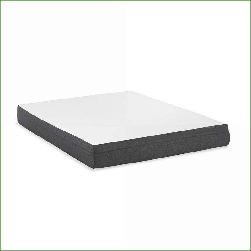 Matelas: grand matelas ferme en mousse à mémoire de forme de 8 po avec grille à infusion de gel et support de bord | Blanc neige |