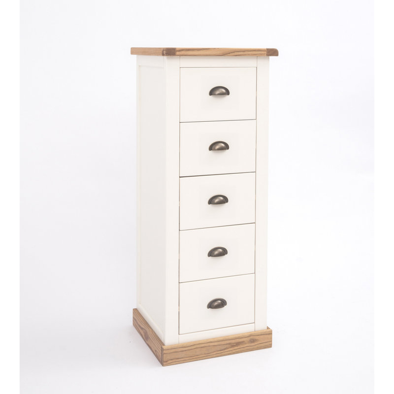 5 Drawer 45cm W Lingerie Chest, Waxed Oak