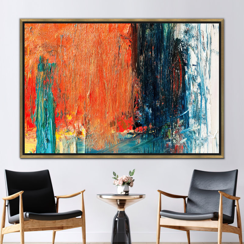 Orange, Modern Poster, Contemporary Canvas Art, Orange Art, Oil Painting Print, Abstract Orange Poster, Abstract Wall Art,