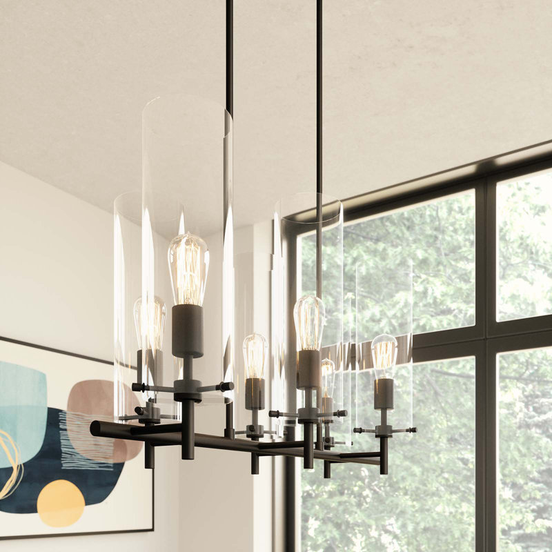 Modway Skylark 6-Light Chandelier, Black