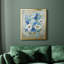 Toile encadrée de qualité supérieure Blue Garden II - prête à être accrochée-175331383-175331382