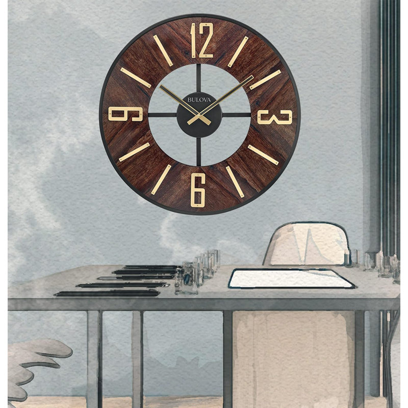 Boardroom Large Wood Wall Clock, C3394