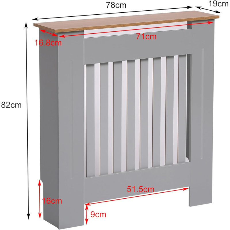 Radiator Cover, 82cm H x 78cm W x 19cm D
