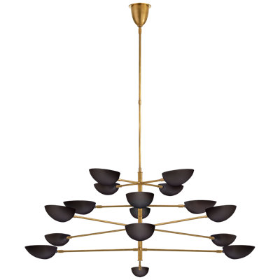 AERIN Graphic Grande Four-Tier Chandelier