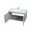 Agostini 36'' Single Bathroom Vanity with Resin Top-912008782