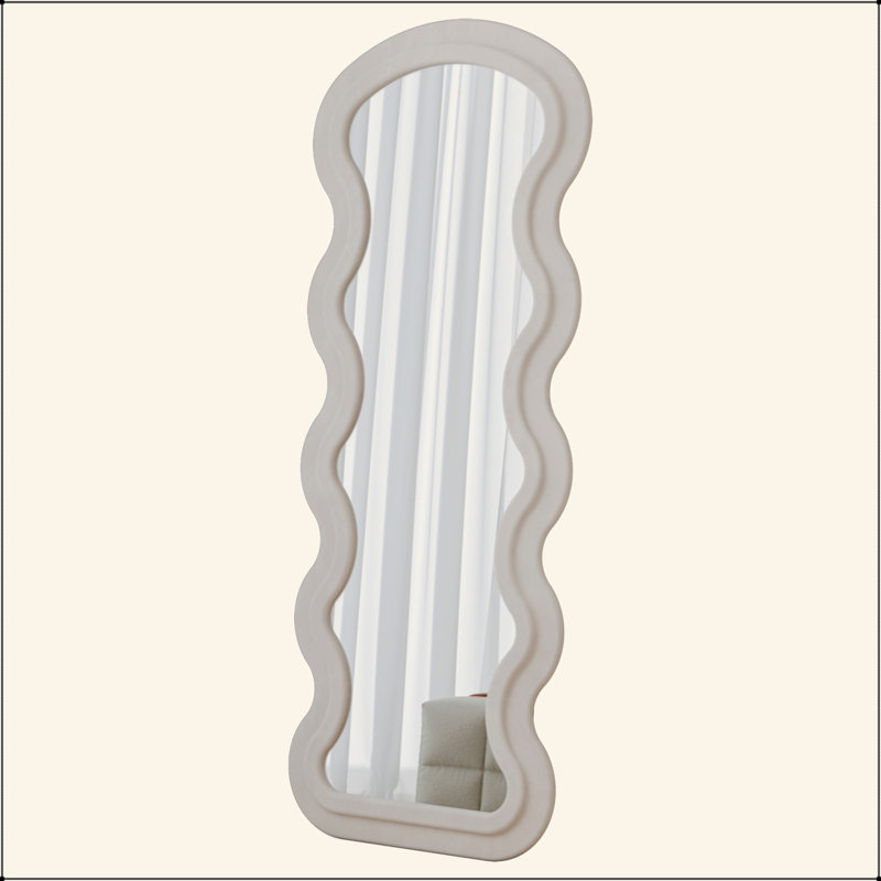 Miroir blanc crème
