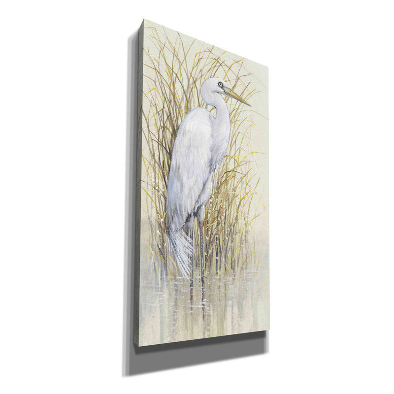 «Wading I» par Tim O'toole, art mural sur toile, H 24 po x l 12 po x P 0,75 po