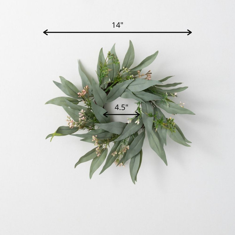 Couronne d'eucalyptus à lame artificielle Guisborough, 14"
