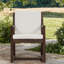 Chaises confortables de salle à manger de patio, fauteuils modernes en bois d'acacia pour la terrasse