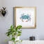 Crabe bleu pétillant - peinture encadrée-1388747238-1388747038