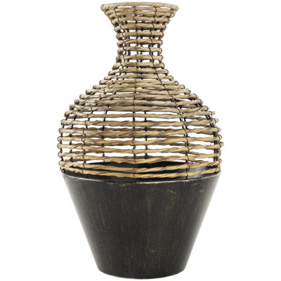 Arielyn Handmade Plastic Rattan Table Vase