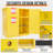 Flammable Cabinet, Cold-Rolled Steel, Adjustable Shelves, OSHA & CE Certified for Industrial, Commercial, Laboratory, and Institutional Use, Yellow